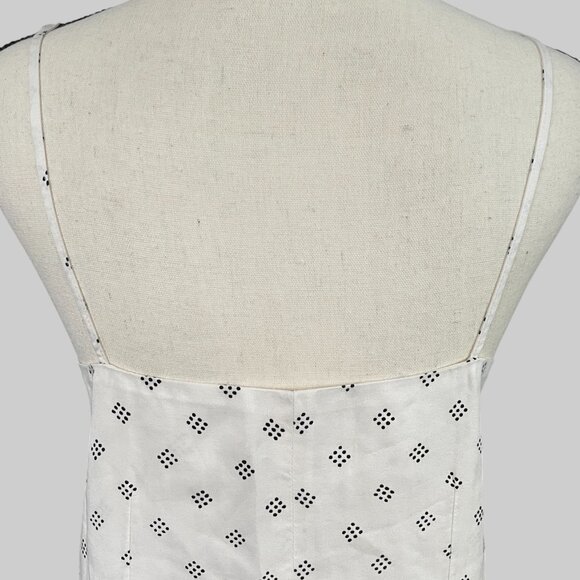 NEW Everlane The Long Weekend Dress in Butterlite Womens 0 Bone Black Dot - Picture 12 of 16